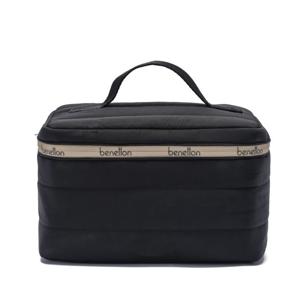 Black Lightweight Puffy Cosmetic Bag Black Lightweight Puffy Cosmetic Bag