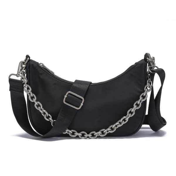 Black Nylon Crescent Chain Bag Black Nylon Crescent Chain Bag