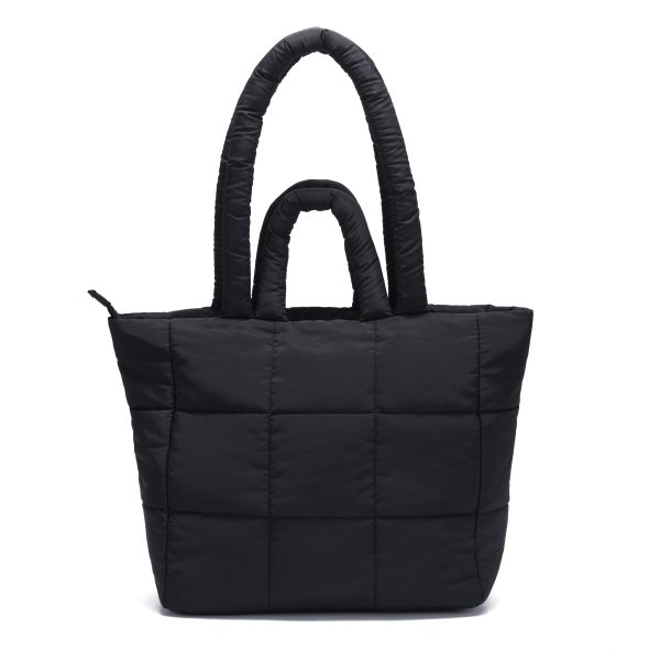 Black Puffer Square Tote Bag & Handbag 2 in 1 Black Puffer Square Tote Bag & Handbag 2 in 1