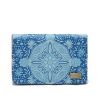 Blue Tile Print Bifold Wallet Blue Tile Print Bifold Wallet