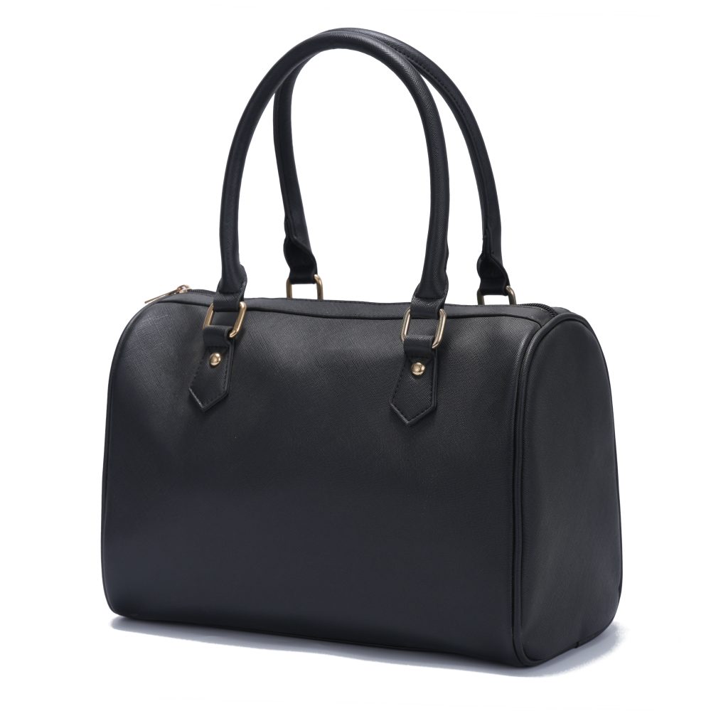 DSC00265 Classic Black Barrel Carryall Bag