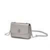 Shimmer Silver Bee Crossbody Bag