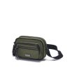 DSC00323 Olive Nylon Multi-Pocket Crossbody Bag