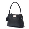 DSC00340 Pebbled Black Hobo with Braided Handle