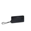 DSC00378 Black Cracked Patent Wristlet