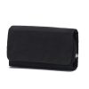 Black Nylon Flap Wallet