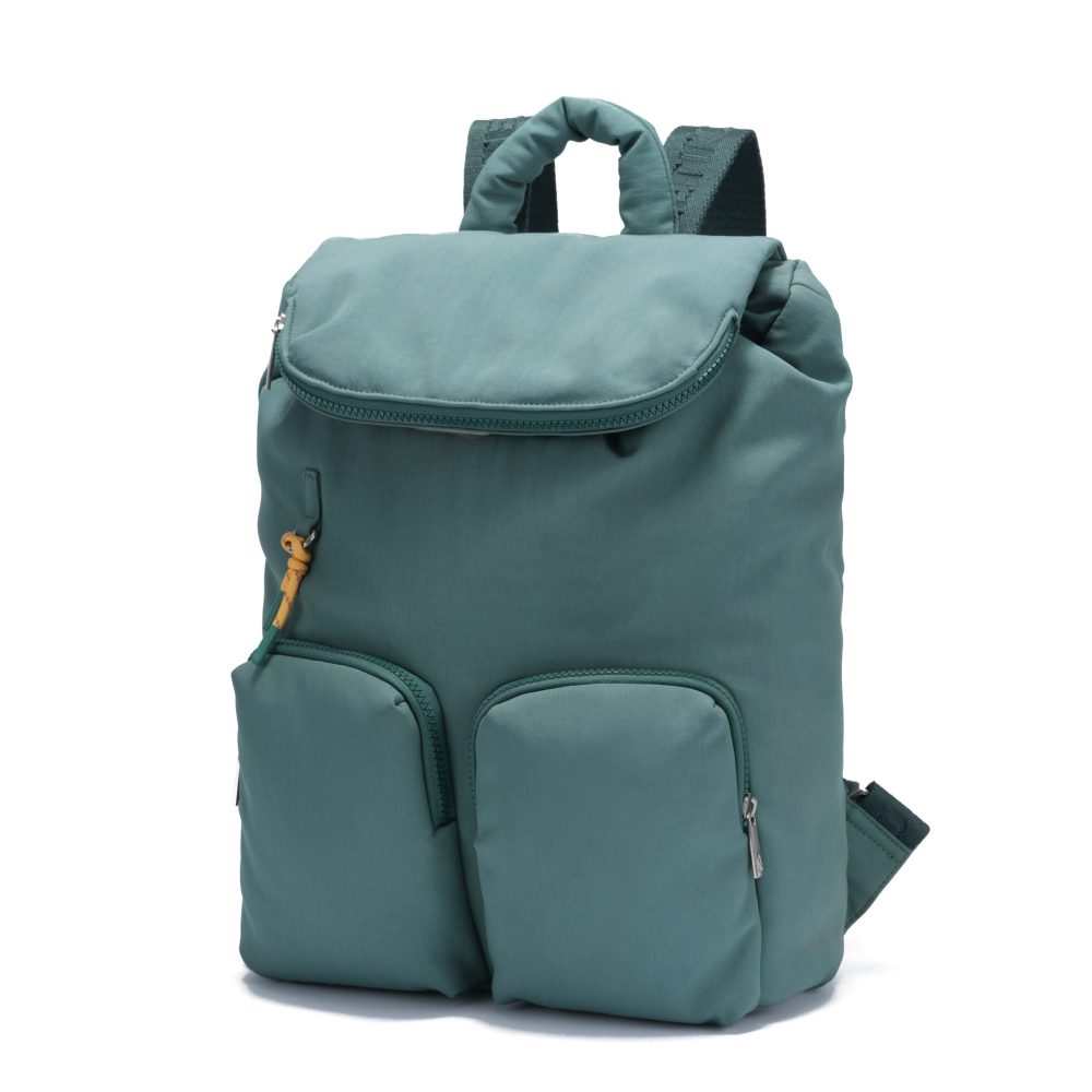 Teal Nylon Casual Backpack