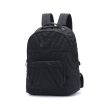 Black Quilted Lightweight Puffy Backpack