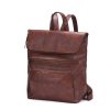 Brown Vintage Faux Leather Backpack