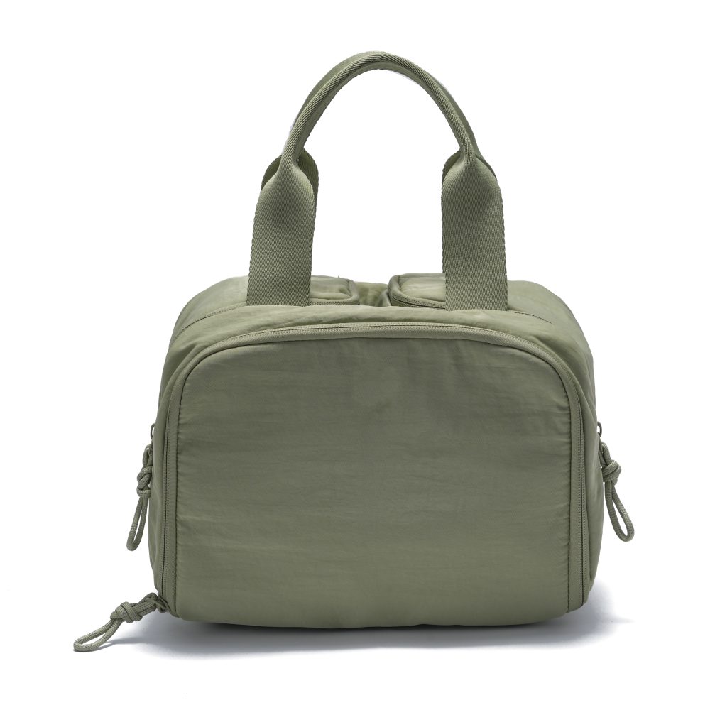 Green Cube Utility Top-Handle Bag