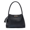 Pebbled Black Hobo with Braided Handle Pebbled Black Hobo with Braided Handle