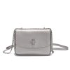 Shimmer Silver Bee Crossbody Bag