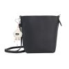 IMG_6093 Black Two Size PU Bucket Bag Set