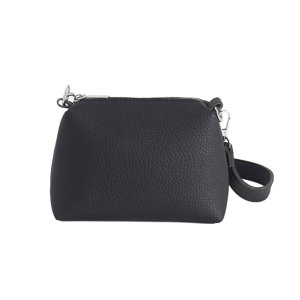 IMG_6096 Black Two Size PU Bucket Bag Set
