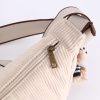 IMG_6111 Cream Corduroy Crescent Shoulder Bag