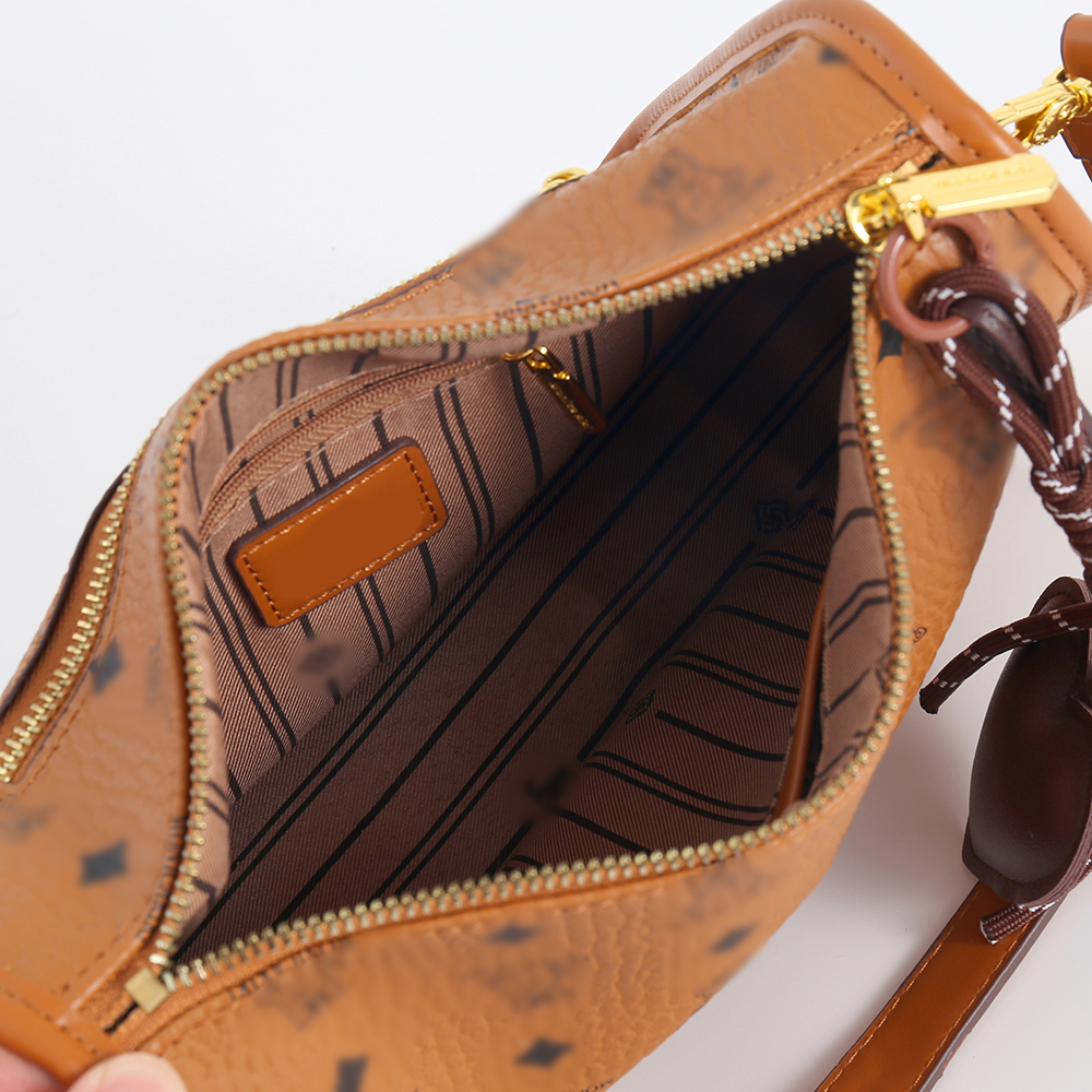 IMG_6130 Brown Printed PU Crossbody Bag
