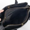 Black Croc Texture PU Tote Bag