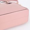 Pink Structured PU Tote Bag