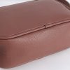 Brown Double Zip PU Crossbody Bag