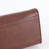 Brown Rounded PU Top Handle Bag
