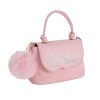 IMG_6260 Pink Mini Top Handle PU Bag