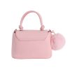 IMG_6261 Pink Mini Top Handle PU Bag