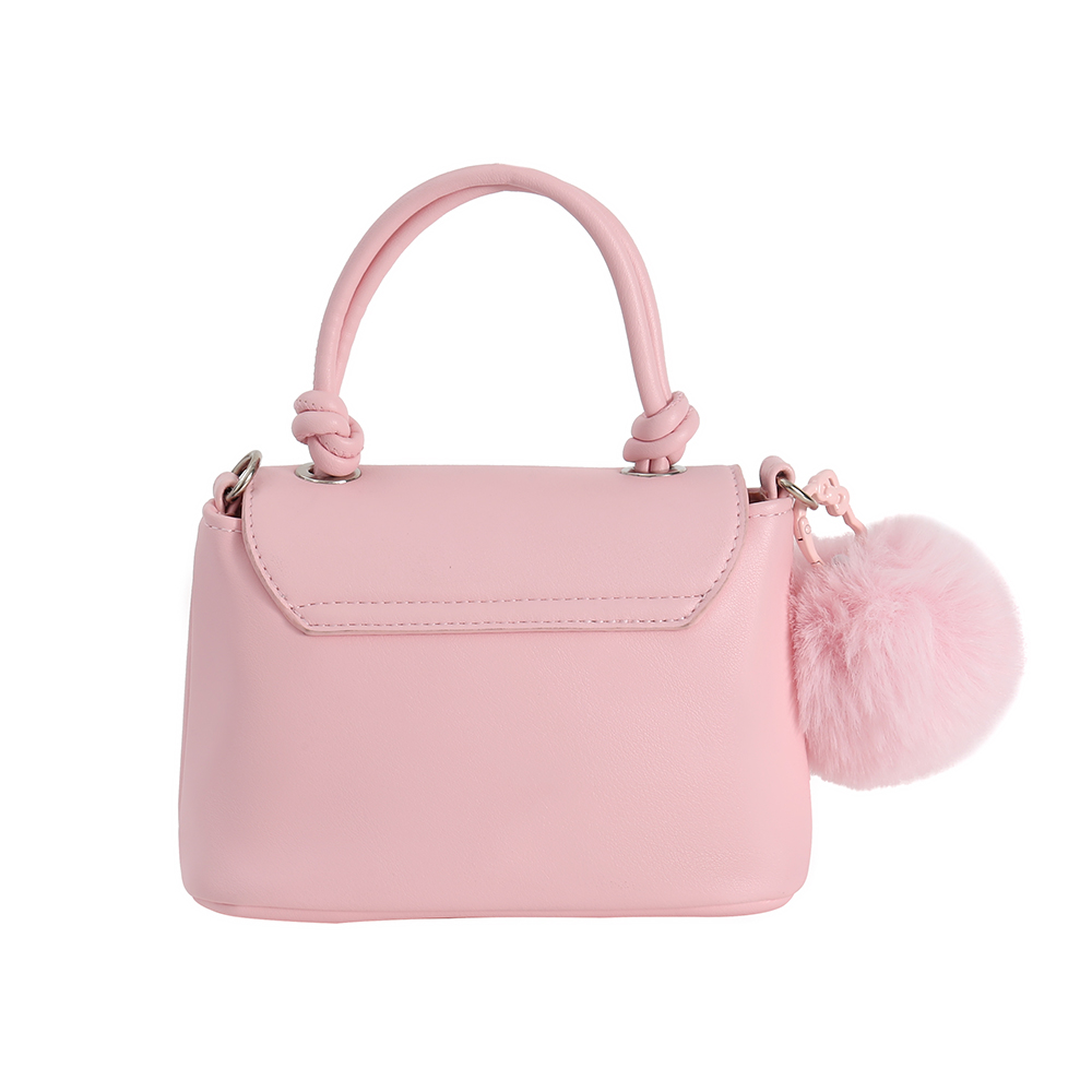 IMG_6261 Pink Mini Top Handle PU Bag