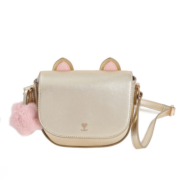 IMG_6269 Cream Cat Ear PVC Crossbody Bag