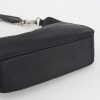 IMG_6288 Black Chain Detail Fabric Shoulder Bag
