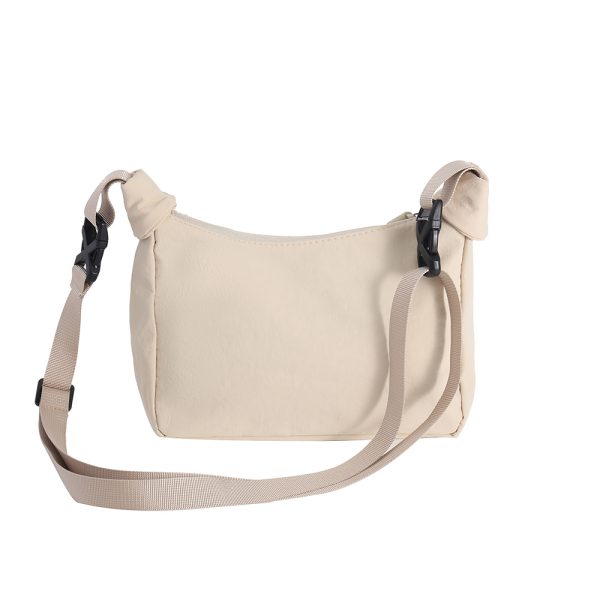 IMG_6306 Beige Multi Pocket Nylon Crossbody Bag