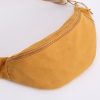 Ochre Contrast Strap Canvas Waist Bag