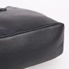 Black Structured Canvas Tote Bag