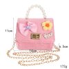 Pink Mini Knitted Chain Bag Set