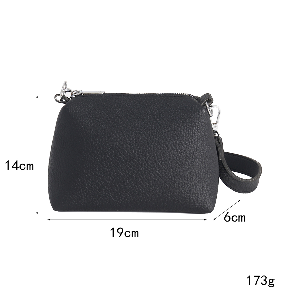 长19宽14厚6 重173 Black Two Size PU Bucket Bag Set