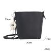 长30宽26厚11 重402 Black Two Size PU Bucket Bag Set
