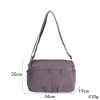 长34宽20厚19 重410 Purple Multi Pocket Nylon Shoulder Bag